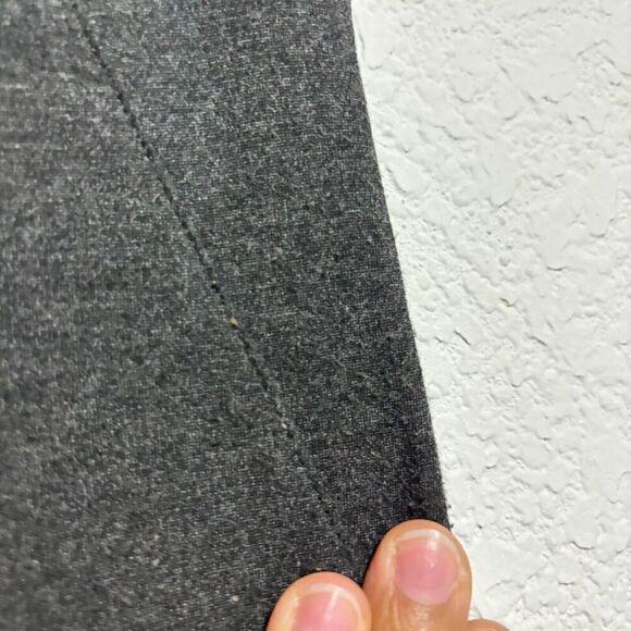 Betabrand Womens Classic Flared Leg Chino Pants Small Gray Mid Rise Stretch - Picture 6 of 9